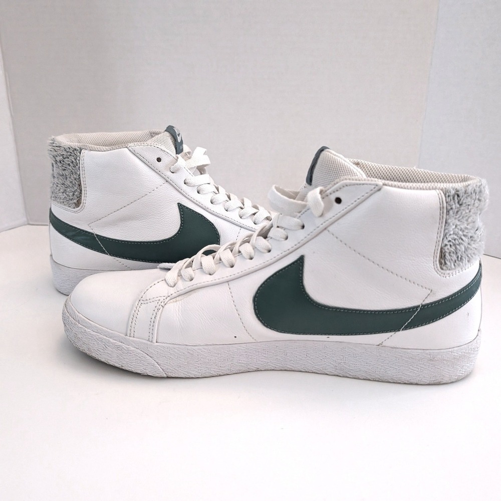 New Nike SB Zoom Blazer Mid - White Bicoastal Green Men Size‎ 11.0 CJ6983-100